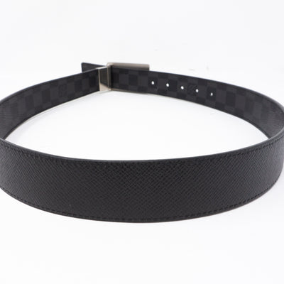 Inventeur Reversible Belt Damier Graphite 85 cm