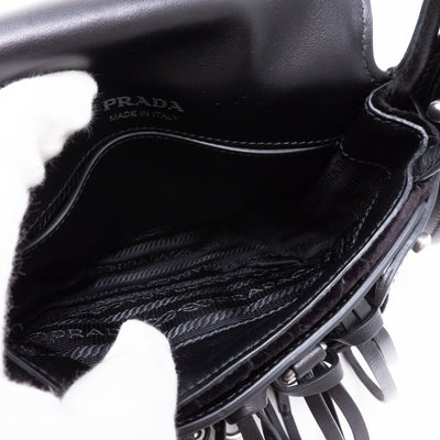 Corsaire Black Velvet Leather Bag