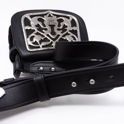 Corsaire Black Velvet Leather Bag