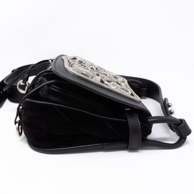 Corsaire Black Velvet Leather Bag