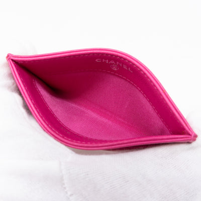 Card Holder Pink Leather