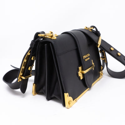 Cahier Black Leather Bag