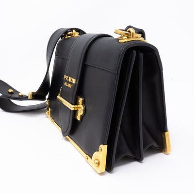 Cahier Black Leather Bag