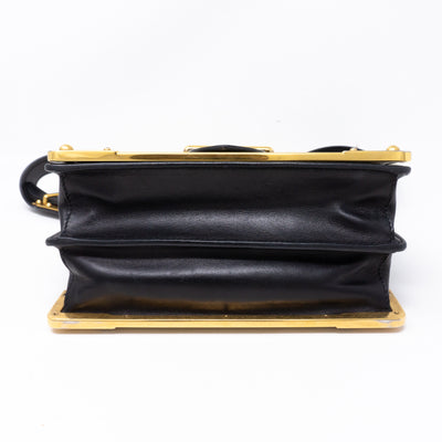 Cahier Black Leather Bag