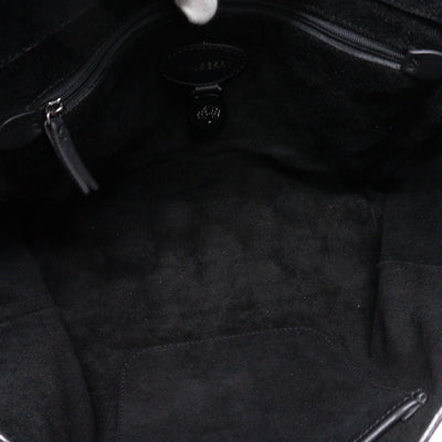 Lily Zigzag Medium Black Suede