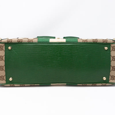 Horsebit Chain Shoulder Bag Green