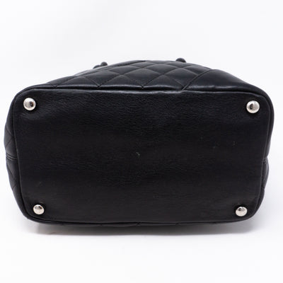 Cambon Small Tote Quilted Leather Black