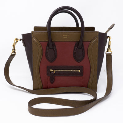 Nano Luggage Tri-color Leather