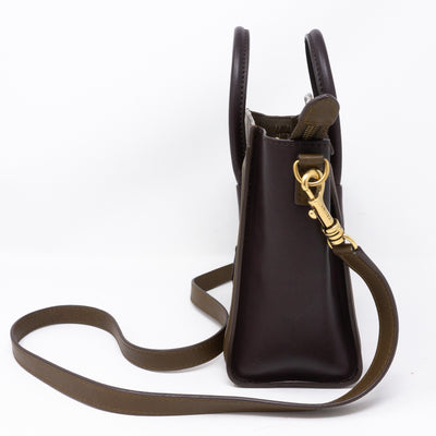Nano Luggage Tri-color Leather