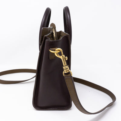 Nano Luggage Tri-color Leather