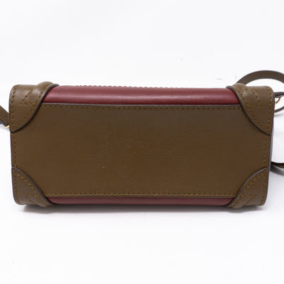 Nano Luggage Tri-color Leather