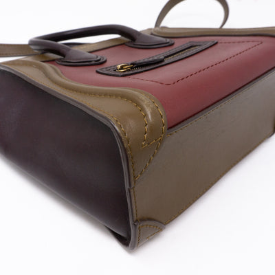 Nano Luggage Tri-color Leather