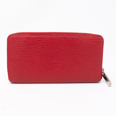 Zippy Wallet Epi Leather Red