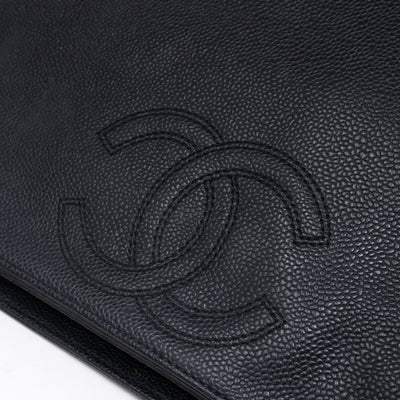 CC Shoulder Tote Black Caviar