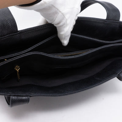 CC Shoulder Tote Black Caviar