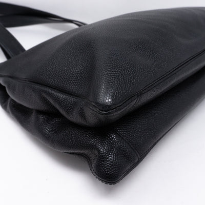 CC Shoulder Tote Black Caviar