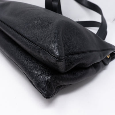 CC Shoulder Tote Black Caviar