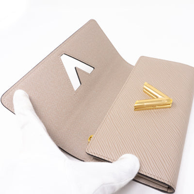 Twist Wallet Epi Leather Galet Grey