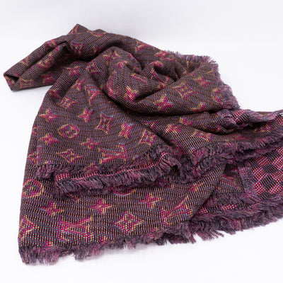 Monogram Damier Shawl Pop Pink