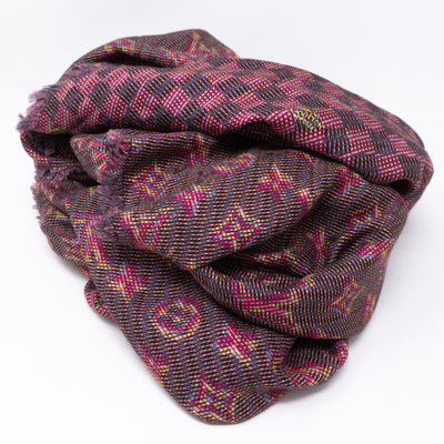 Monogram Damier Shawl Pop Pink
