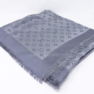 Monogram Shine Shawl Anthracite