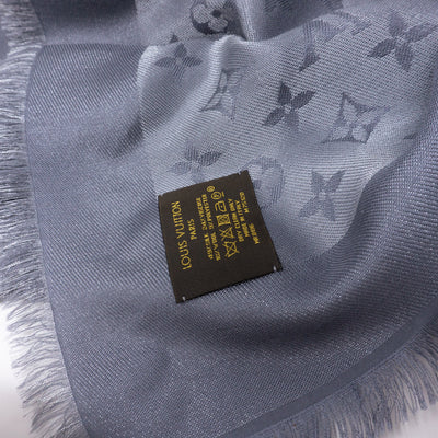 Monogram Shine Shawl Anthracite
