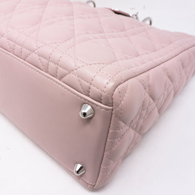 Lady Dior Large Light Pink Leather