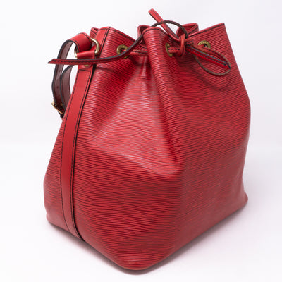 Petit Noe Red Epi Leather