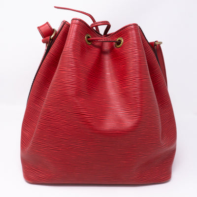Petit Noe Red Epi Leather