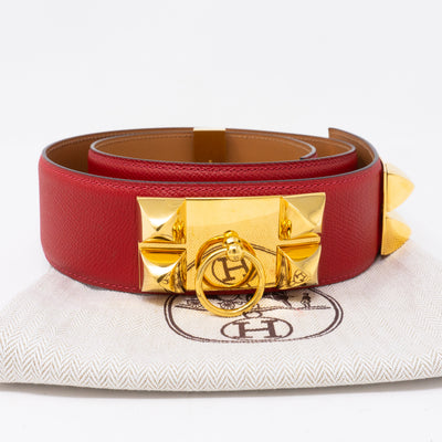 Collier de Chien Belt Red Leather