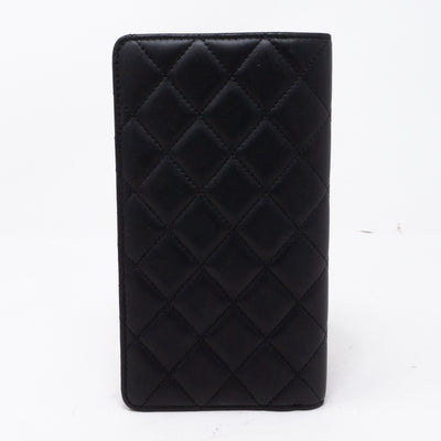 Classic Quilted Agenda Medium Black Leather