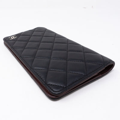 Classic Quilted Agenda Medium Black Leather