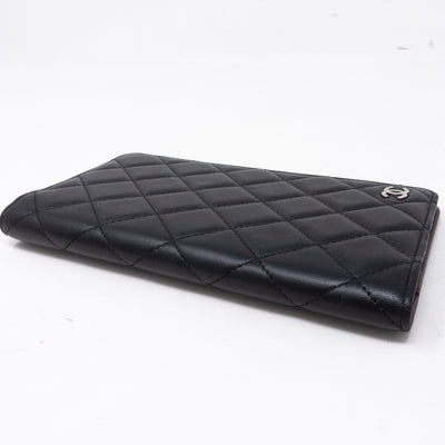Classic Quilted Agenda Medium Black Leather