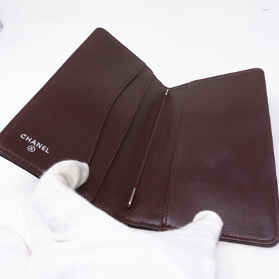 Classic Quilted Agenda Medium Black Leather