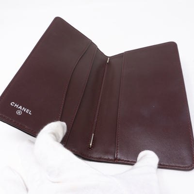 Classic Quilted Agenda Medium Black Leather
