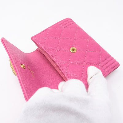 Boy Card Case Pink Caviar