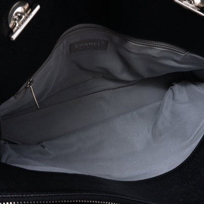 Quilted Shopping Tote Black Caviar