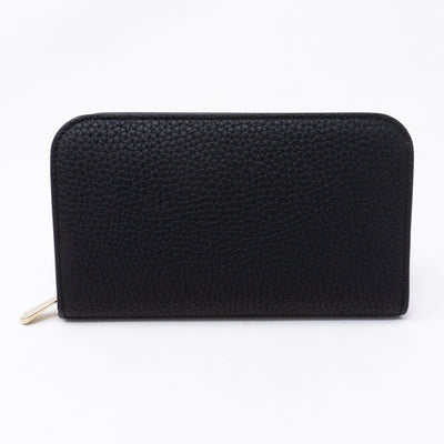 Diorissimo Voyageur Wallet Medium Black Leather
