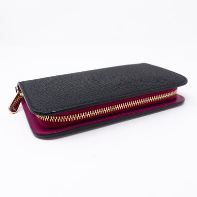 Diorissimo Voyageur Wallet Medium Black Leather