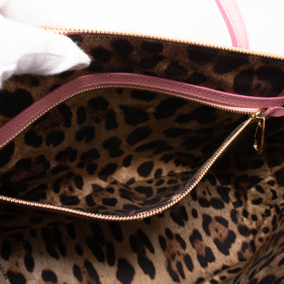 Miss Escape Tote Pink Leather