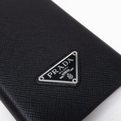 iPhone 11 Pro Cover Black Saffiano Leather