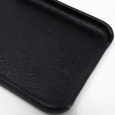 iPhone 11 Pro Cover Black Saffiano Leather