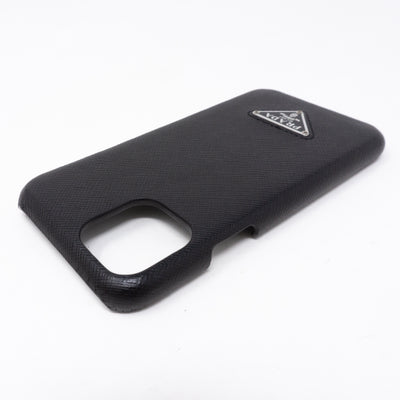 iPhone 11 Pro Cover Black Saffiano Leather