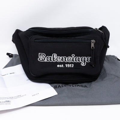 Explorer Nylon Belt Bag Black