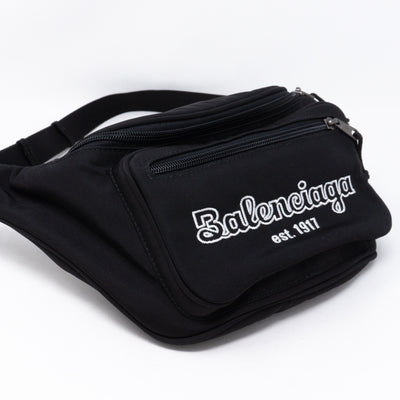 Explorer Nylon Belt Bag Black
