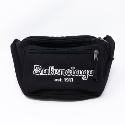 Explorer Nylon Belt Bag Black