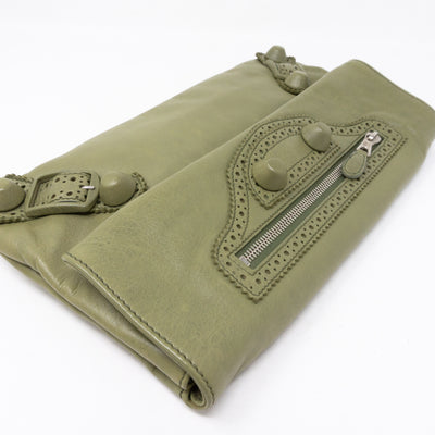 Giant Envelope Clutch Green