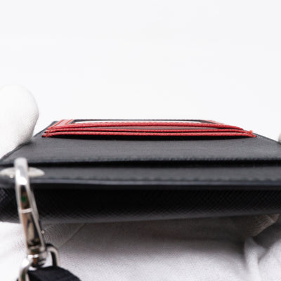 Smartphone Case Black Saffiano Leather