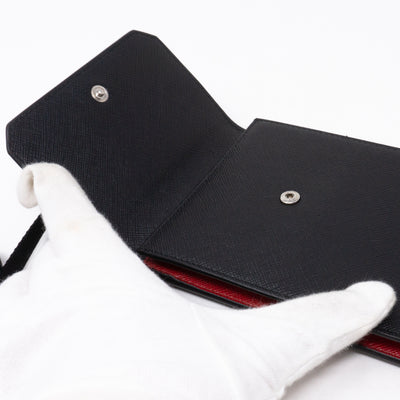 Smartphone Case Black Saffiano Leather
