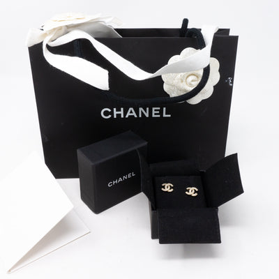 CC Crystal Earrings Gold